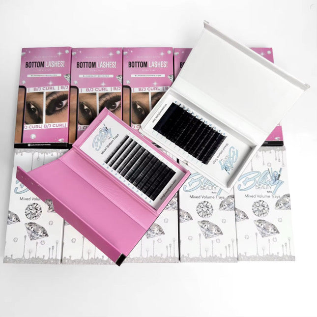 Mixed Bottom Lash Trays (5-10mm)