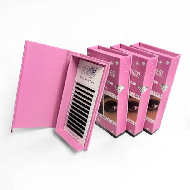 Mixed Bottom Lash Trays (5-10mm)