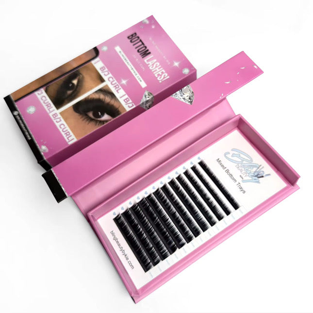 Mixed Bottom Lash Trays (5-10mm)