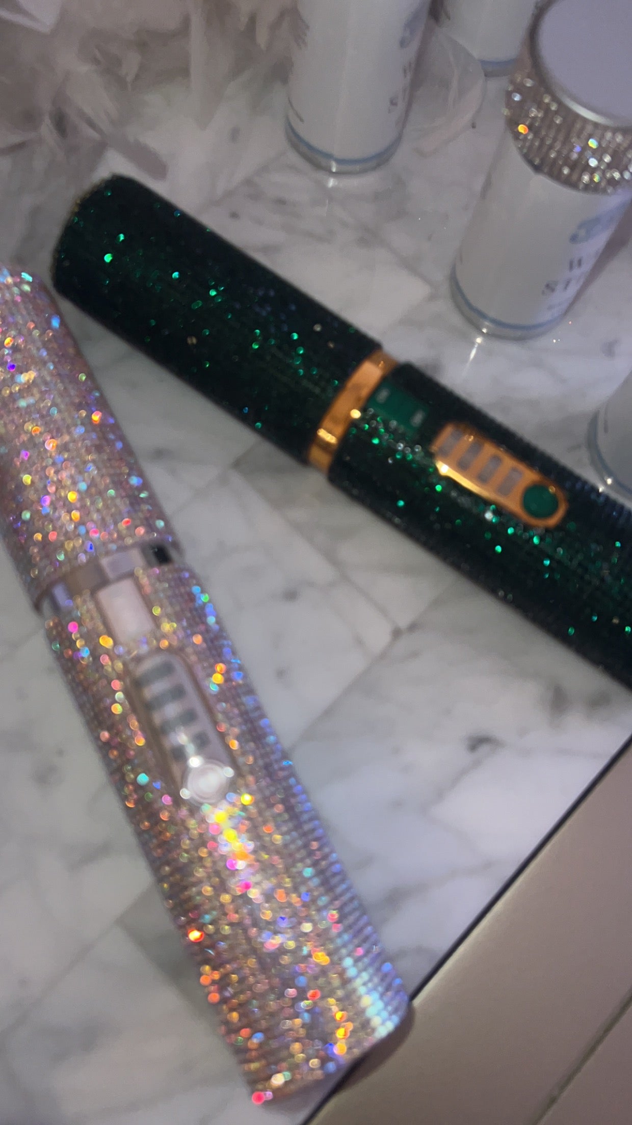 Wireless Rhinestone Flat Iron