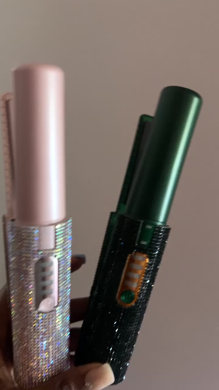 Wireless Rhinestone Flat Iron
